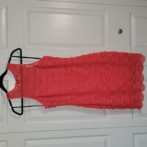 Guess Los Angeles est. 1981 coral, pink flared dress size 10, Maria Dress